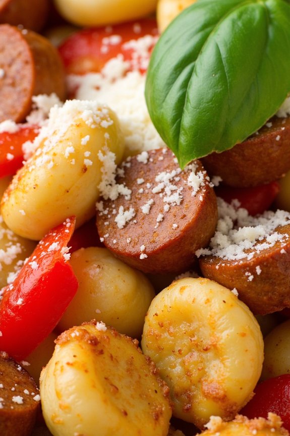 sausage and red pepper gnocchi