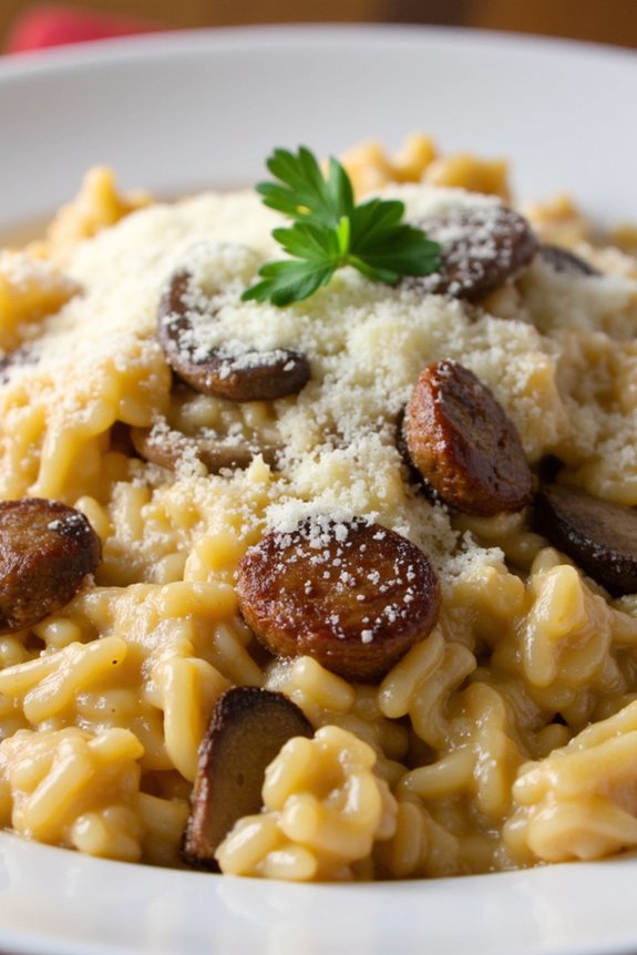 sausage mushroom risotto recipe