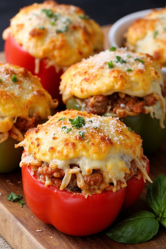 sausage stuffed bell peppers