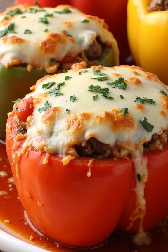sausage stuffed bell peppers recipe