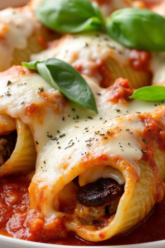 sausage stuffed pasta shells