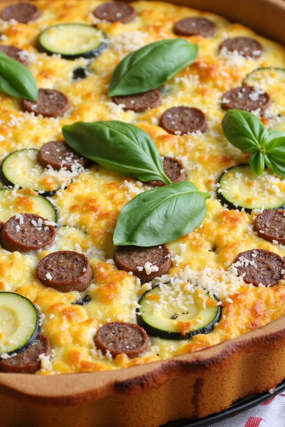 sausage zucchini frittata recipe