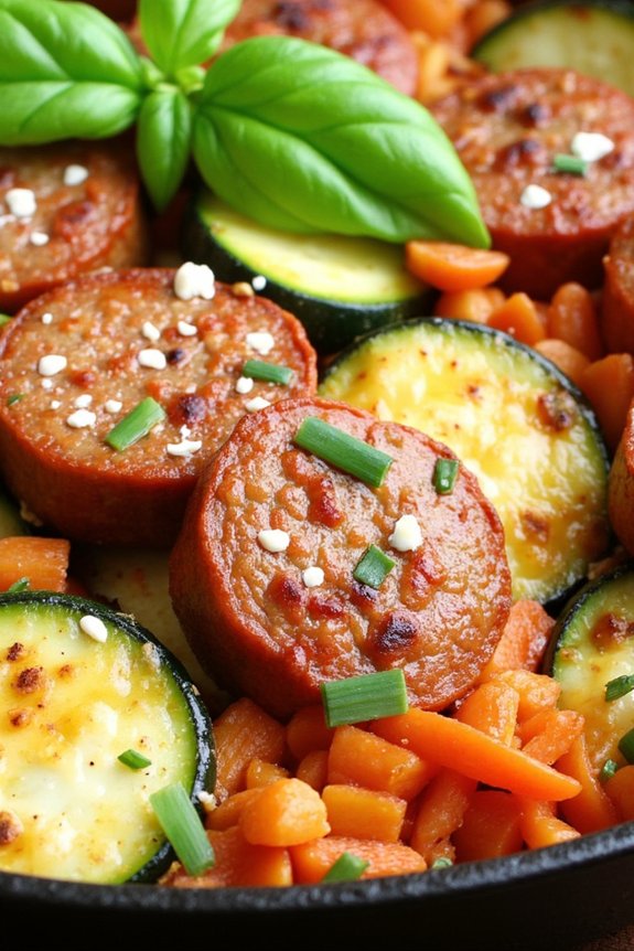 sausage zucchini skillet recipe