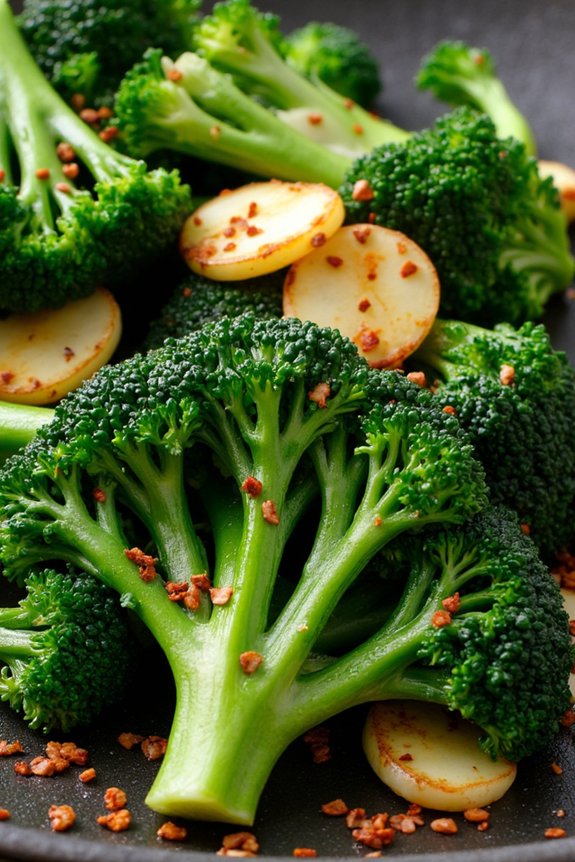 saut ed garlic broccoli rabe