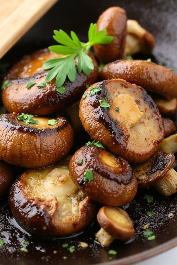 saut ed mushrooms with garlic