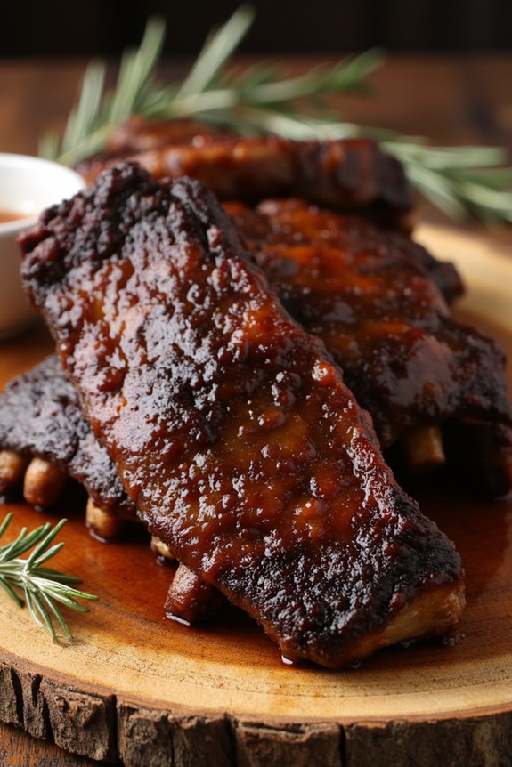 savory balsamic glazed pork ribs