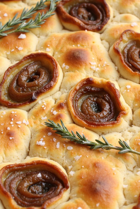 savory caramelized onion focaccia