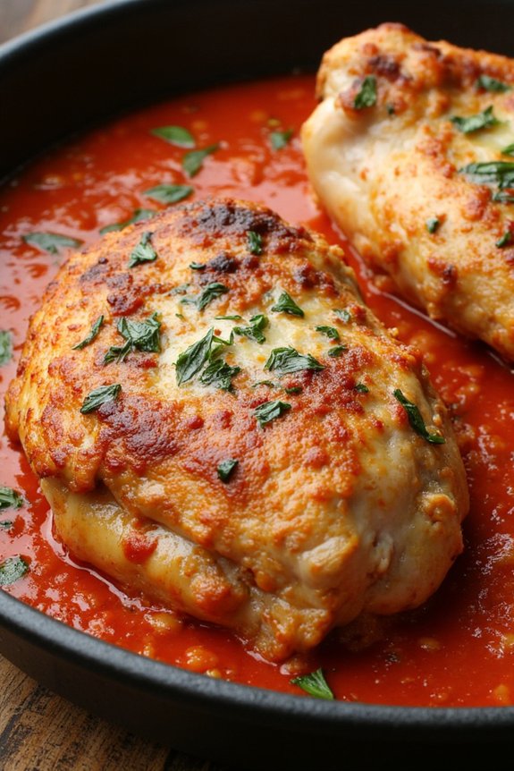 savory chicken with tomato basil