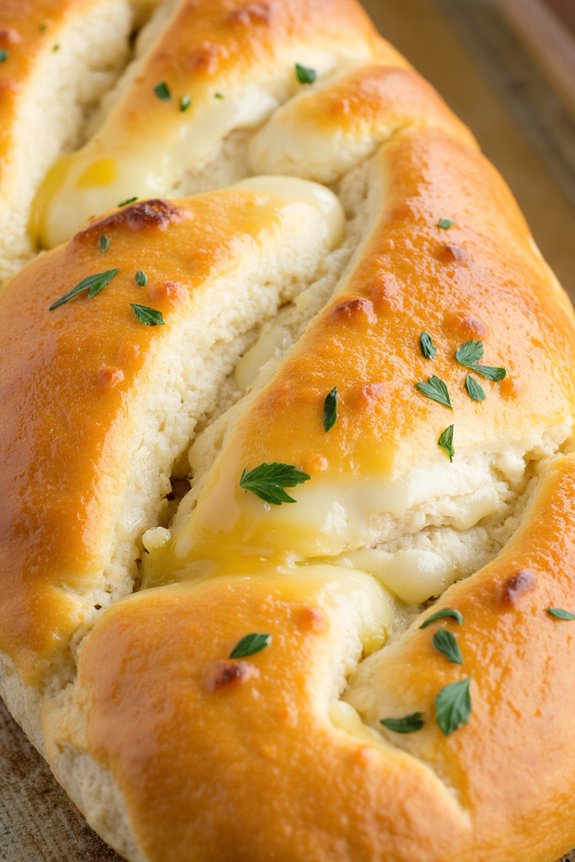 savory garlic cheese bread