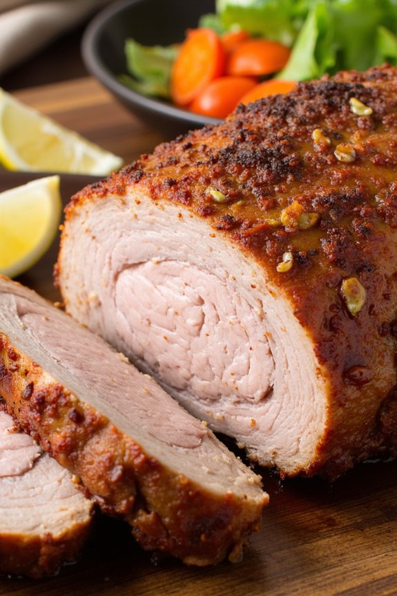 savory garlic fennel pork roast