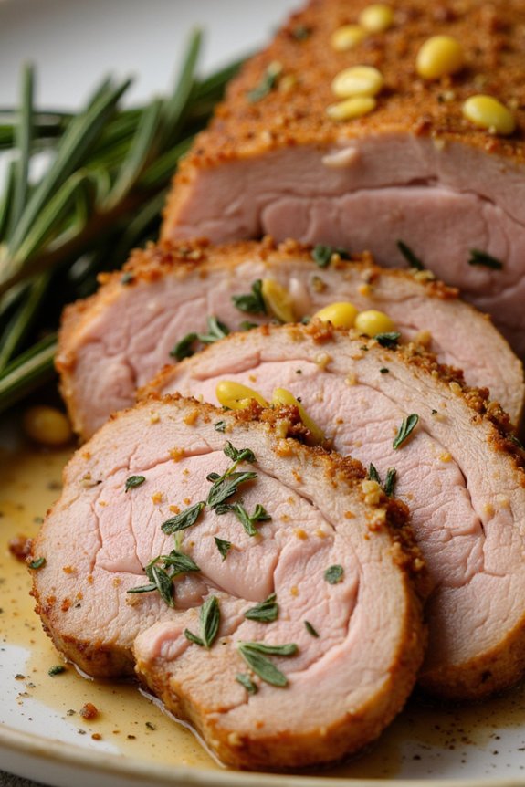 savory garlic rosemary pork loin