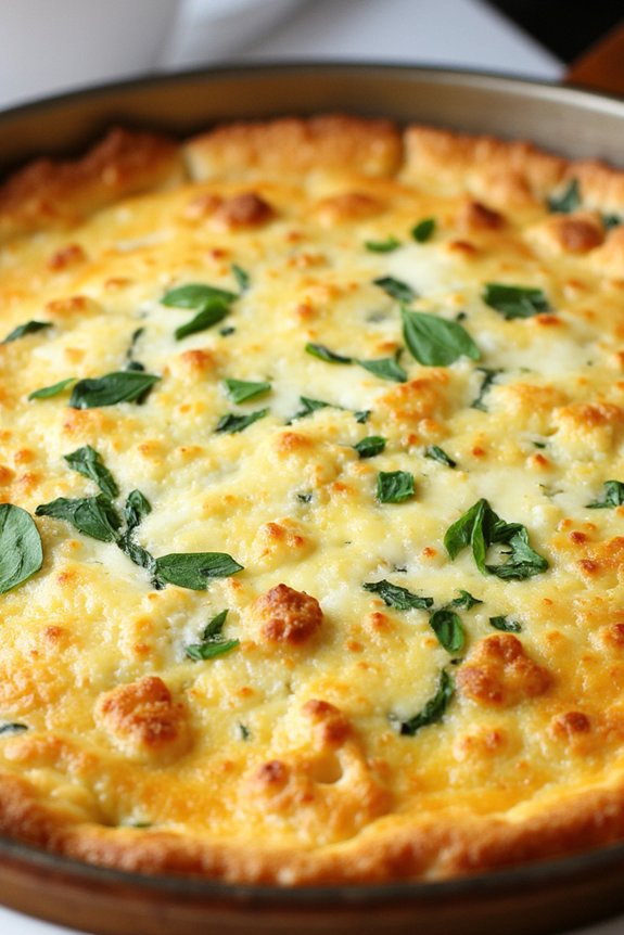 savory herb infused ricotta frittata