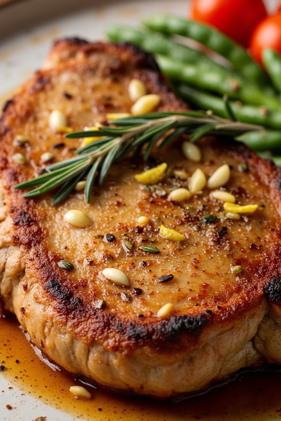 savory herb marinated pork chops
