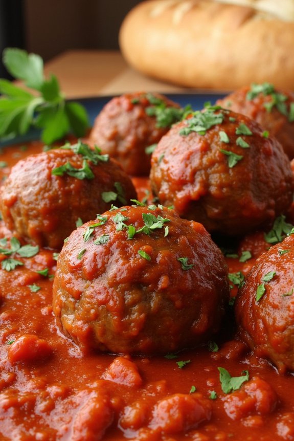 savory italian beef meatballs