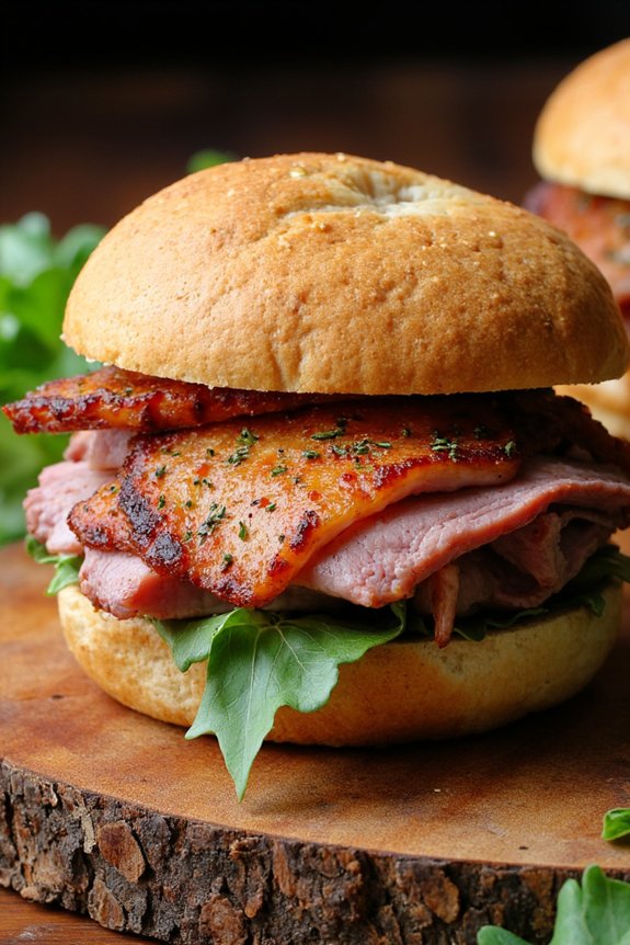 savory italian pork sandwich
