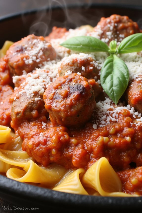 savory italian sausage marinara