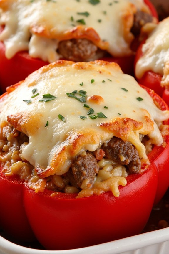 savory italian stuffed peppers