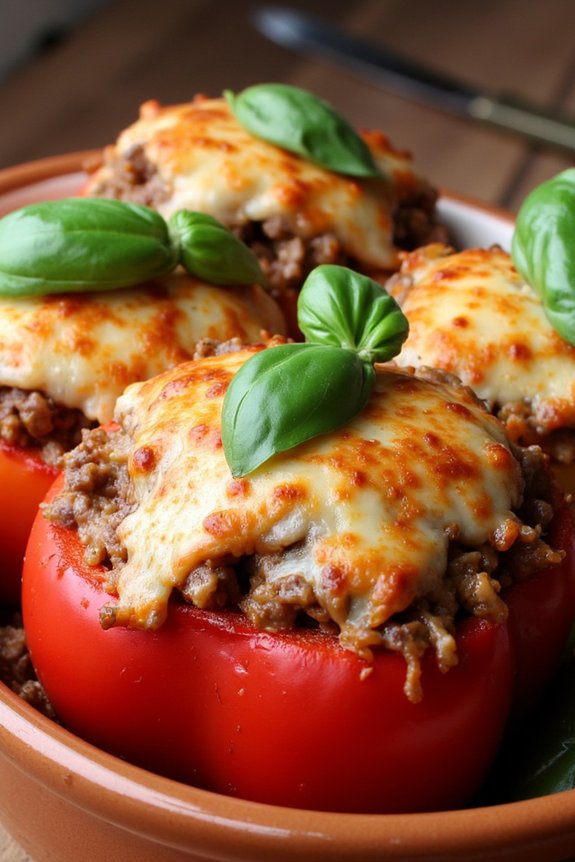 savory italian stuffed peppers