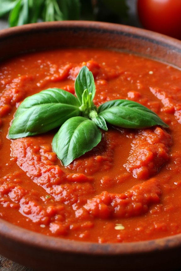 savory italian tomato sauce