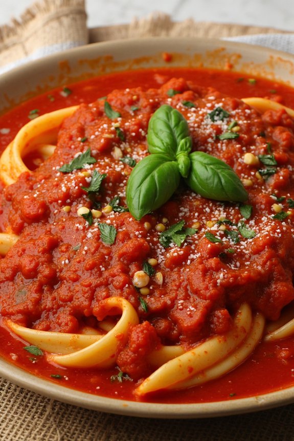savory marinara with anchovies