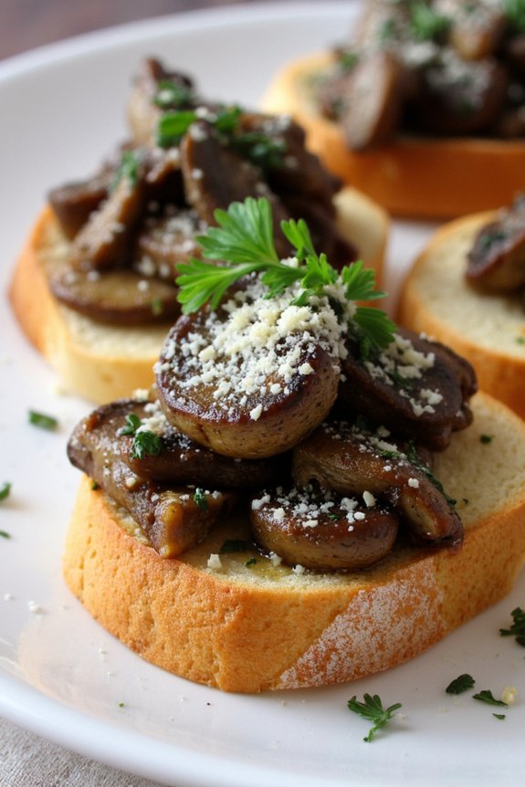 savory mushroom thyme appetizer