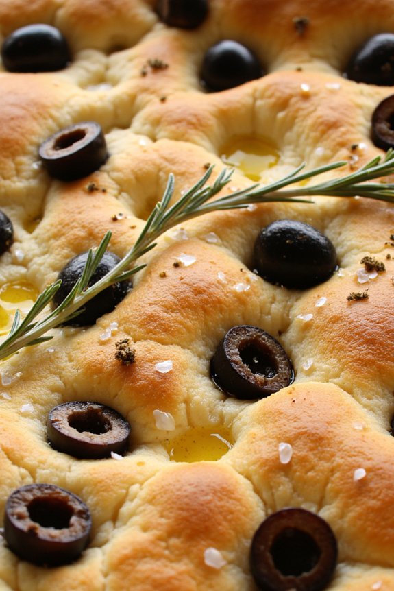 savory olive garlic focaccia