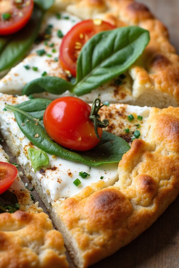 savory ricotta breakfast tart