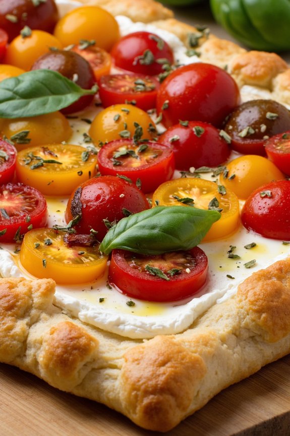 savory ricotta tomato tart