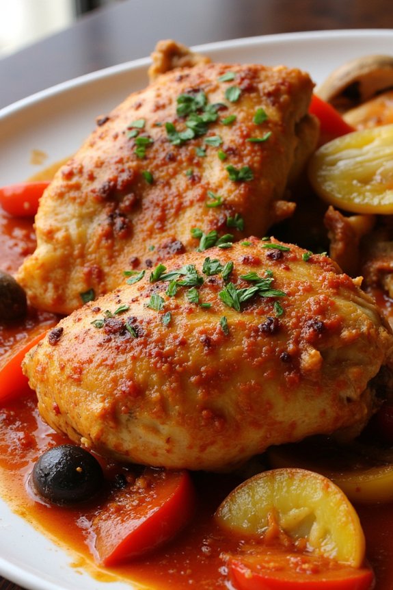 savory rustic chicken stew
