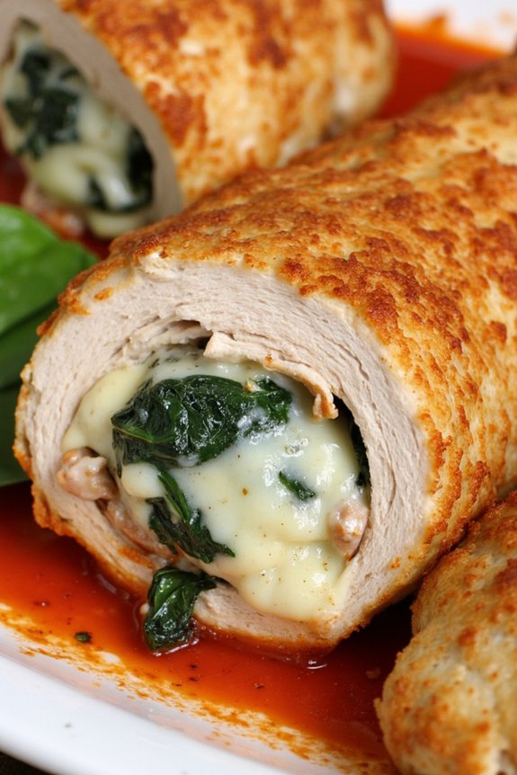 savory stuffed chicken delight