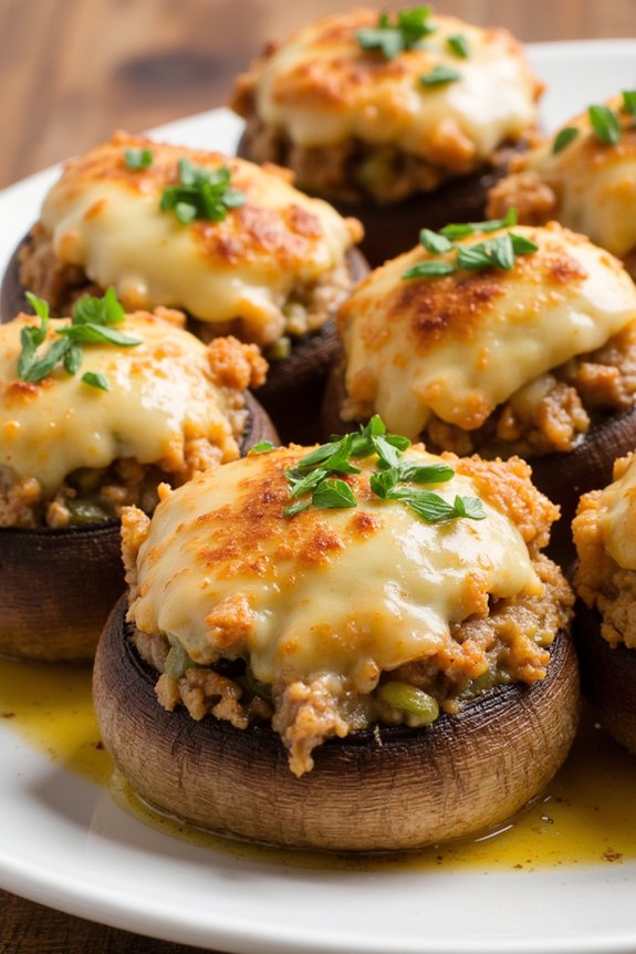 savory stuffed mushrooms appetizer