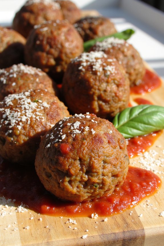 savory sun dried tomato meatballs