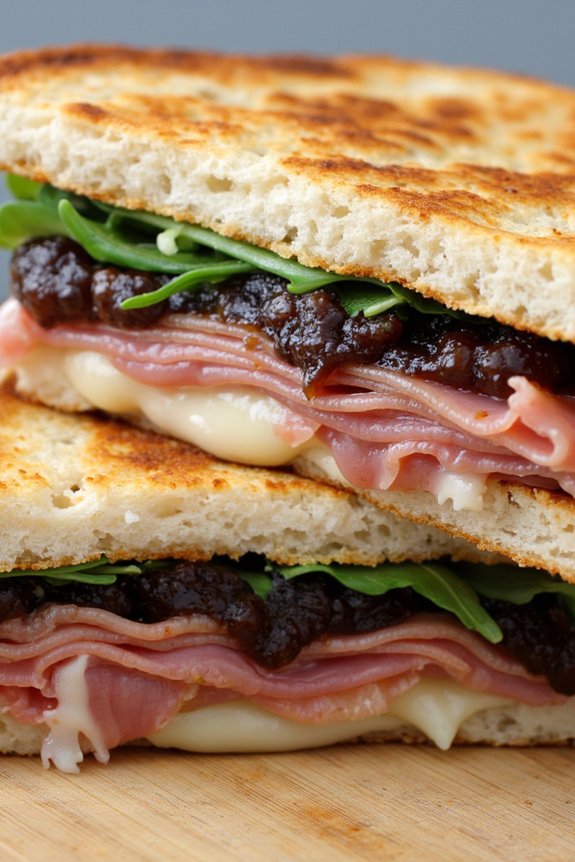 savory sweet italian sandwich delight