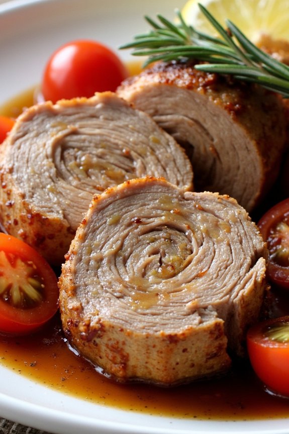 savory tuscan pork tenderloin