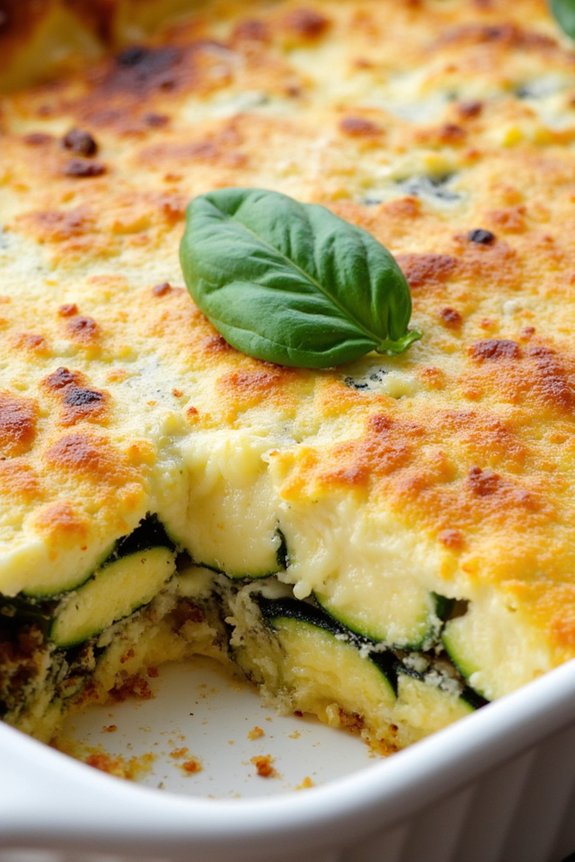 savory zucchini cheese casserole