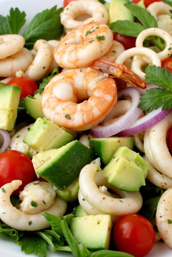 seafood avocado salad recipe