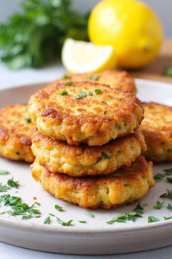 seafood herb fritters recipe