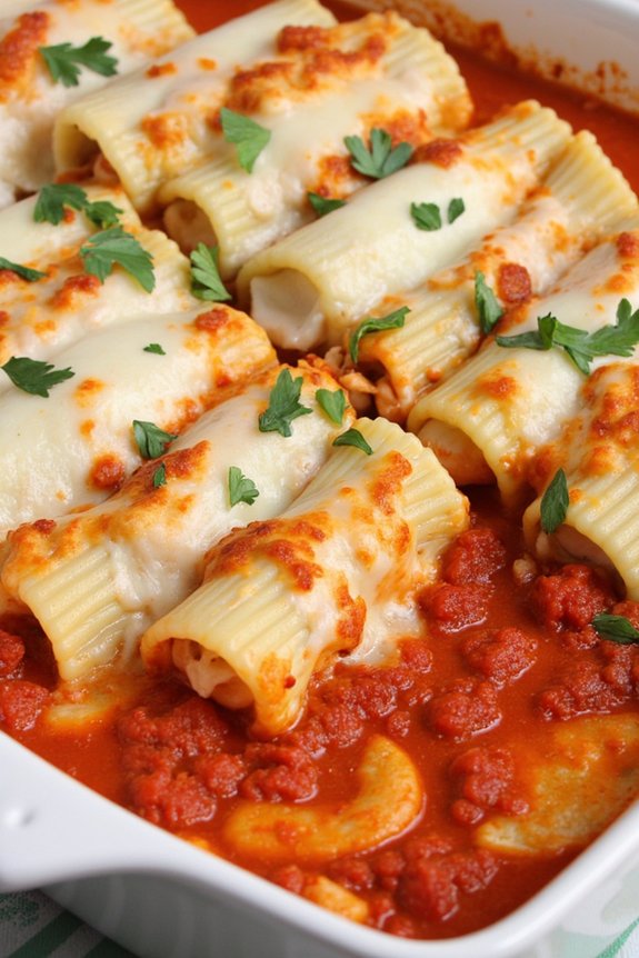 seafood stuffed manicotti pasta