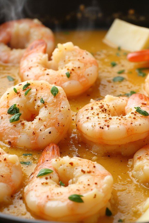 shrimp in garlic butter sauce