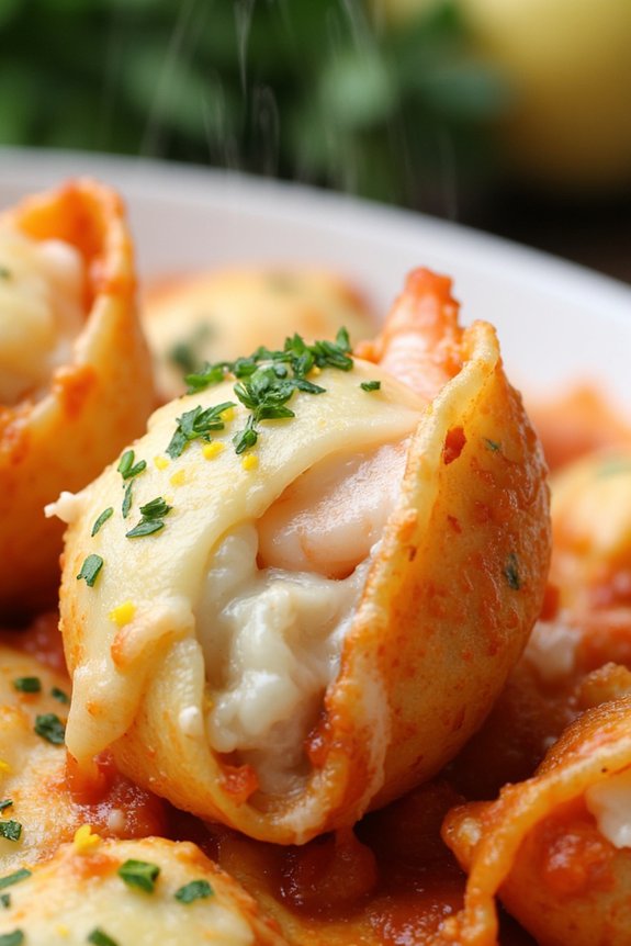 shrimp scampi stuffed shells