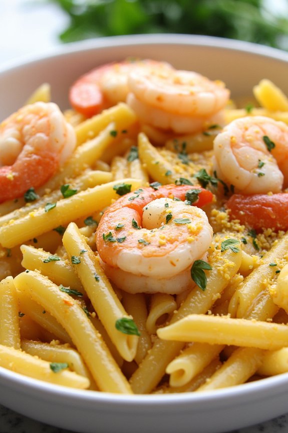 shrimp ziti lemon garlic