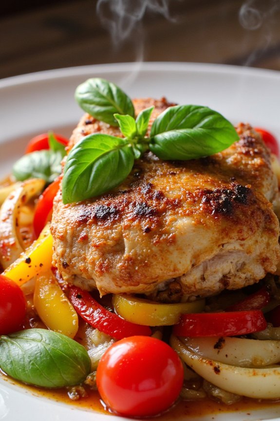 sicilian chicken with peppers