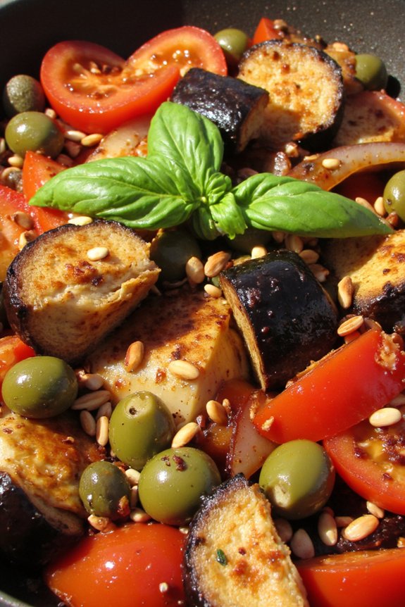 sicilian eggplant sweet sour dish
