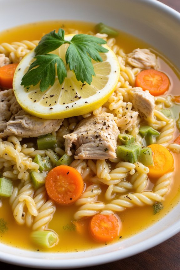 sicilian lemon chicken soup