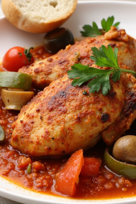 slow cooked hearty chicken dish