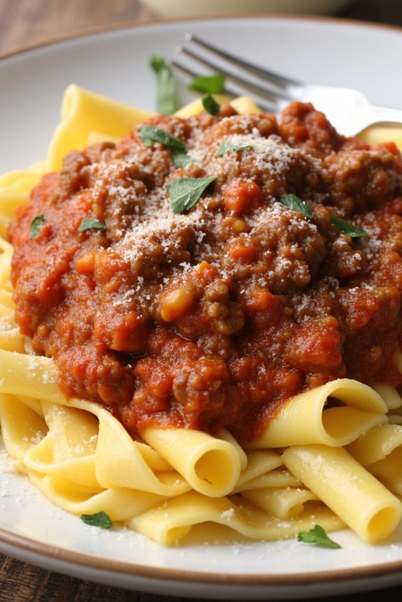 slow cooked meat sauce recipe