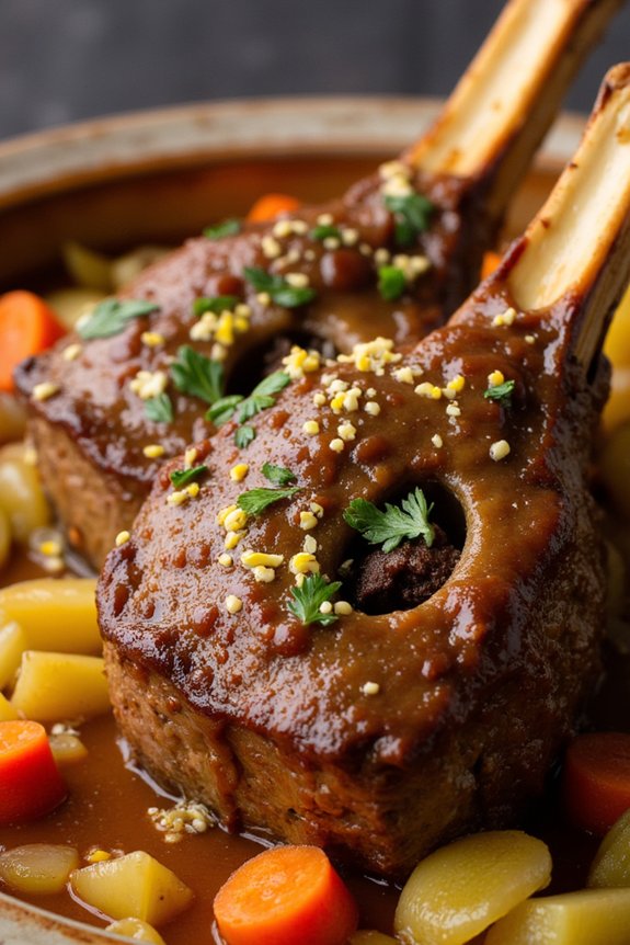 slow cooked veal shanks delicacy