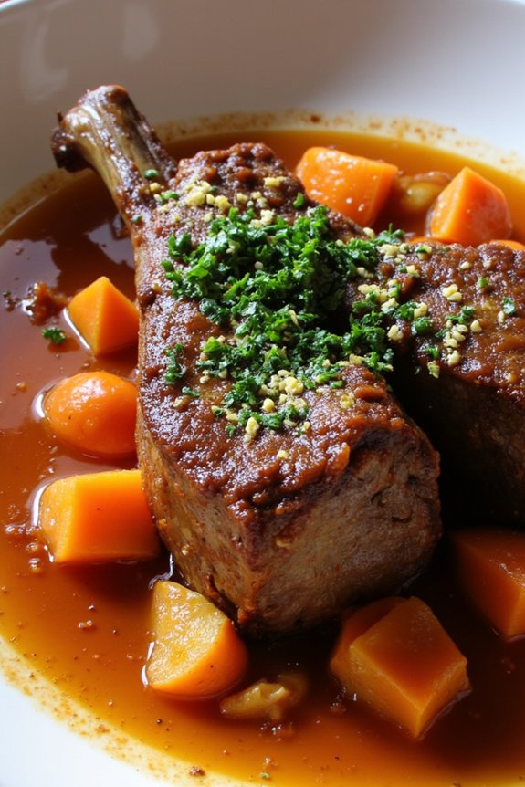 slow cooked veal shanks delight