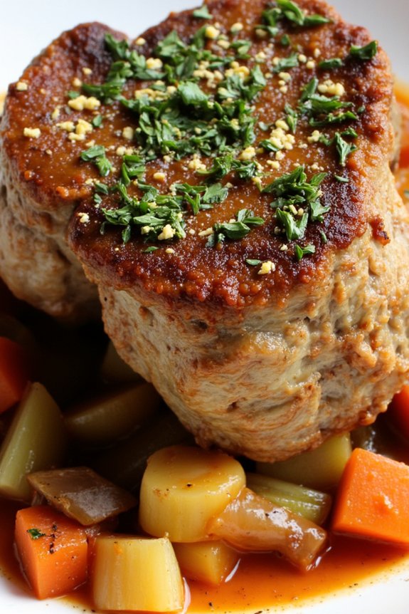 slow cooked veal with gremolata