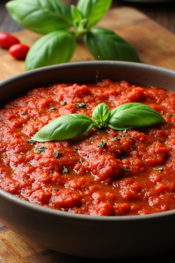 slow simmered italian tomato sauce